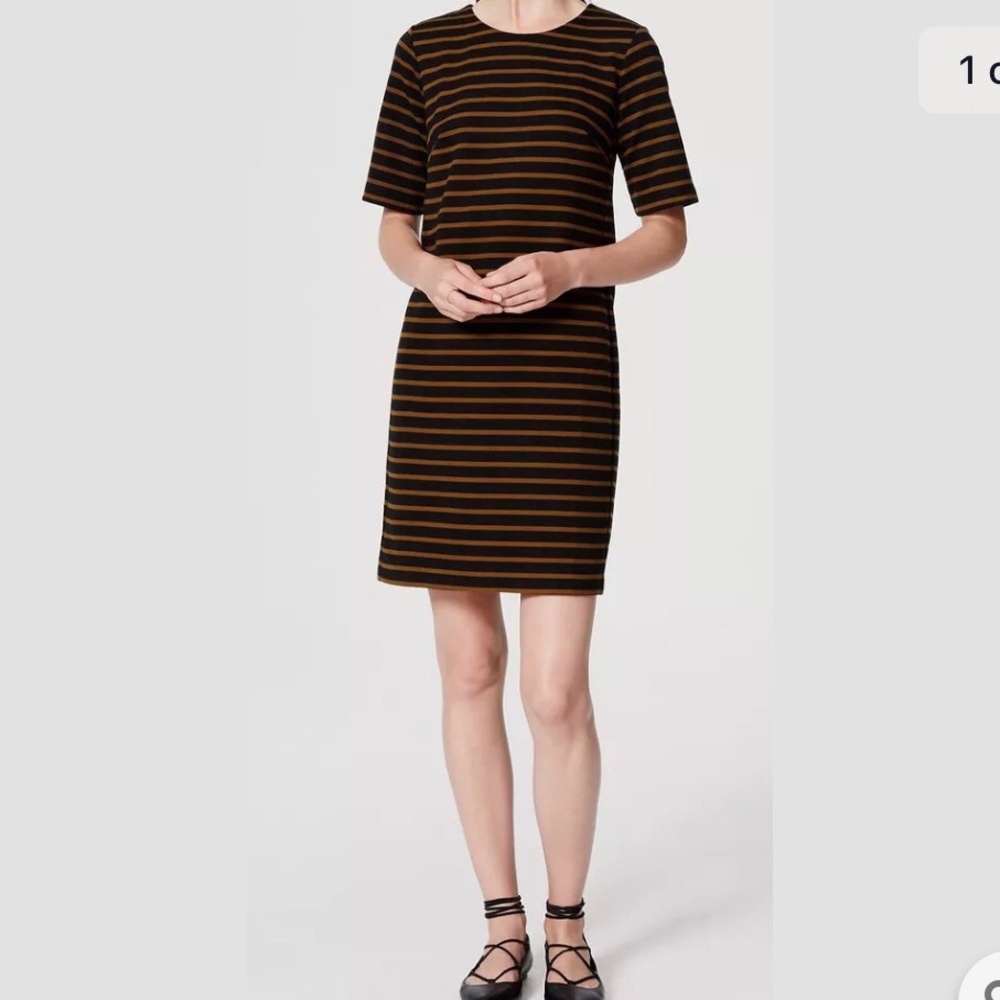 LOFT striped t-shirt shirt dress